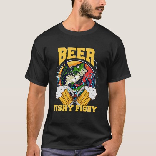 Beer Drinker Vist T-shirt (Voorkant)