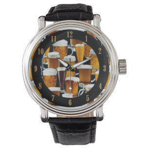 Beer Drinkers Foamy Beer Mok Polt Watch Horloge