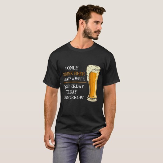 Beer Drinker's T-shirt (Voorkant volledig)