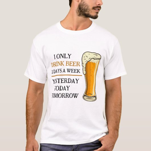 Beer Drinker's T-shirt (Voorkant)