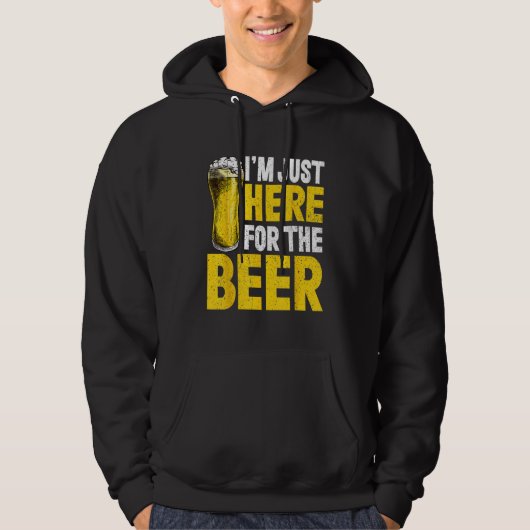 Beer Drinking Alcohol Drinkers Men Women Hoodie (Voorkant)