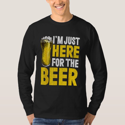 Beer Drinking Alcohol Drinkers Men Women T-shirt (Voorkant)