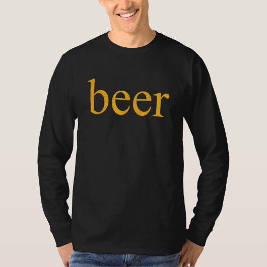 Beer Drinking Beer Fan T-shirt (Voorkant)