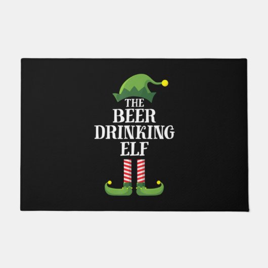Beer Drinking Christmas Birthday Deurmat (Voorkant)