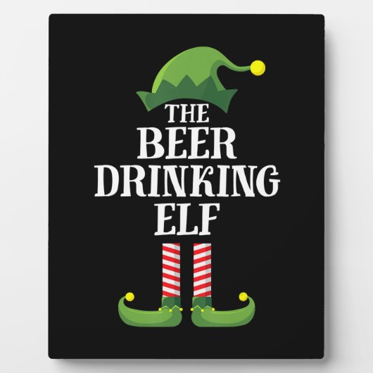 Beer Drinking Christmas Birthday Fotoplaat (Voorkant)