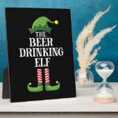 Beer Drinking Christmas Birthday Fotoplaat (Zijkant)