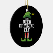 Beer Drinking Christmas Birthday Keramisch Ornament (Rechts)