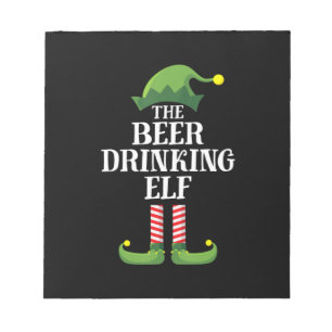 Beer Drinking Christmas Birthday Notitieblok
