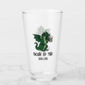 Beer Drinking Dragon Glas (Voorkant)