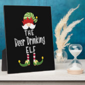 Beer Drinking Elf Group Christmas Birthday Fotoplaat (Zijkant)