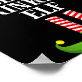 Beer Drinking Elf Matching Family Group Christmas Poster (Hoek)