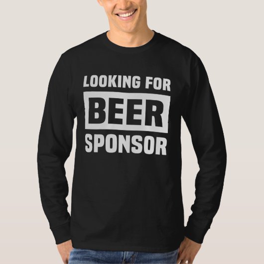 Beer Drinking Sayings Beer Sponsor 2 T-shirt (Voorkant)