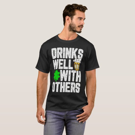 Beer Drinking St Patrick's T-shirt (Voorkant volledig)