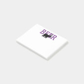 Beer droger- of bierpictogramstijl post-it® notes (Schuin)