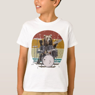Beer Drummer die Drums Boy T-Shirt speelt