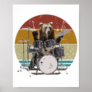 Beer Drummer die het Poster van Drums