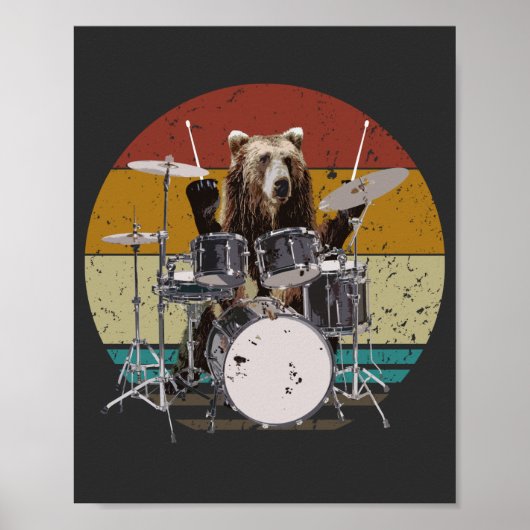 Beer Drummer-speldrums Poster (Voorkant)