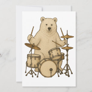 Beer drums drummen kaart