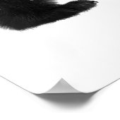 Beer Dubbele Belichting Bos Bomen Nacht Poster (Hoek)