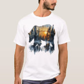 Beer Dubbele Belichting T-shirt (Voorkant)