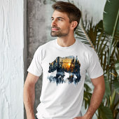 Beer Dubbele blootstelling T-shirt