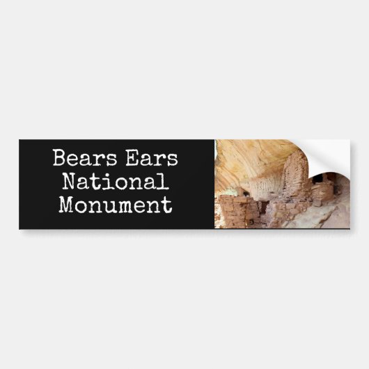 Beer Ears Nationaal Monument Bumpersticker (Voorkant)