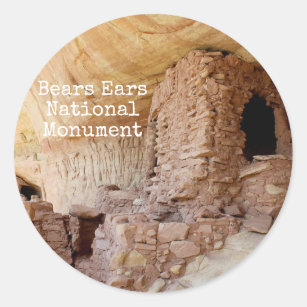 Beer Ears Nationaal Monument Ronde Sticker