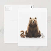 Beer eekhoornuil briefkaart (Voorkant / Achterkant)