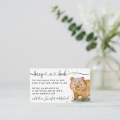 Beer Een boek meenemen Informatiekaartje (Staand voorkant)