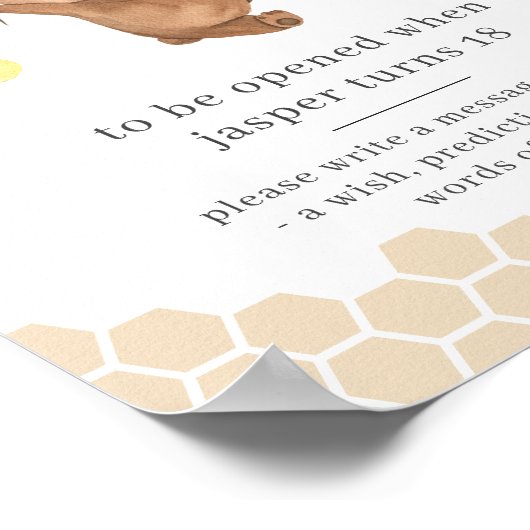 Beer eerste bijendag Capsule Poster (Hoek)