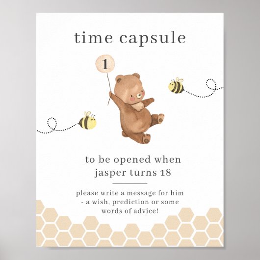 Beer eerste bijendag Capsule Poster (Voorkant)