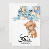 Beer eerste jongensverjaardag kaart (Voorkant / Achterkant)