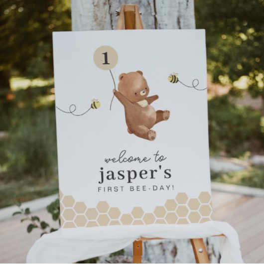 Beer eerste Poster van de bijendag