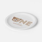 Beer Eerste Verjaardag Borden Papieren Bordje (Gekanteld)