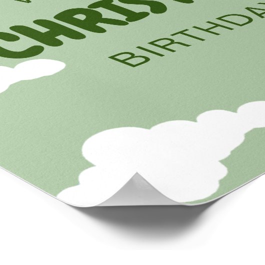 Beer Eerste Verjaardag Poster (Hoek)