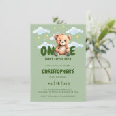 Beer eerste verjaardagsuitnodiging kaart (Staand voorkant)