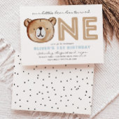 Beer eerste verjaardagsuitnodigingen kaart