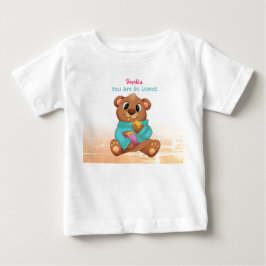 Beer Eet Honing, Kindernaam & Bericht T-Shirt