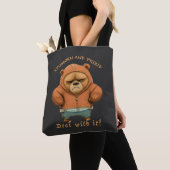 Beer eigenwijs omgaan met het schattig Schattig gr Tote Bag (Dichtbij)