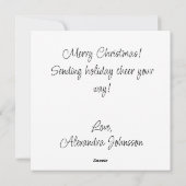 Beer, elanden en mooie natuur met kerst feestdagenkaart (Achterkant)