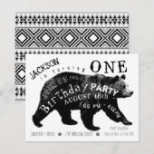 Beer elk nummer verjaardagsfeestuitnodigingen kaart (Voorkant / Achterkant)