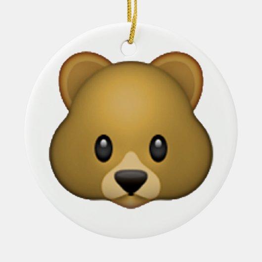 Beer - Emoji Keramisch Ornament (Voorkant)