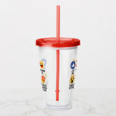 Beer Emojis Acryl Drinkbeker (Rechts)