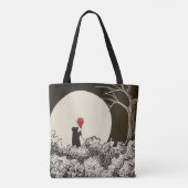 Beer en ballon boodschappentas tote bag (Achterkant)