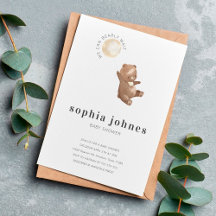 Beer en ballon Eenvoudig modern Baby shower