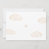 Beer en ballonnen nieuwe babyfoto bedankkaart (Achterkant)