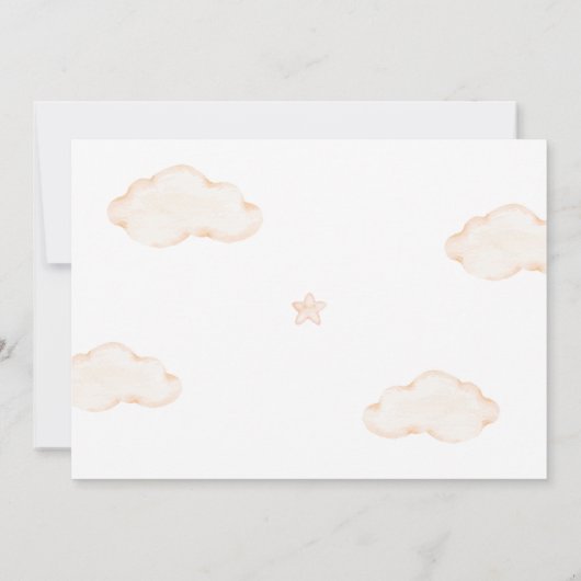 Beer en ballonnen nieuwe babyfoto bedankkaart (Achterkant)