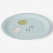 Beer en ballonpapier Bord - Blauw (Gekanteld)