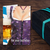 Beer en Bar Maiden Birthday Kaart