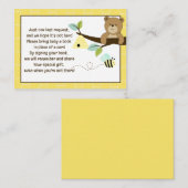 Beer en betaalkaarten voor bijenboekaanvragen informatiekaartje (Voorkant / Achterkant)